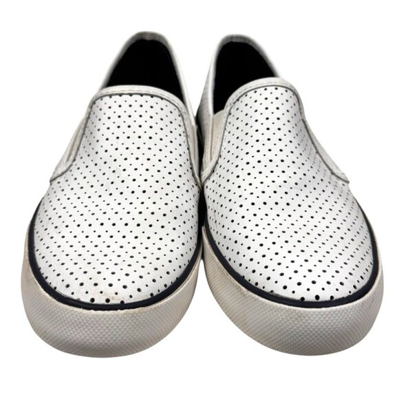 Sperry Top-Sider Sneakers Loafers Womans 9M White Leather Memory Foam Perforated - Picture 11 of 12